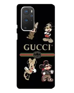 Чохол для OnePlus 9 Pro з картинкою «Gucci — герої Disney та монограма»