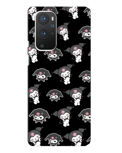Чехол для OnePlus 9 Pro с картинкой «Черный паттерн Kuromi»