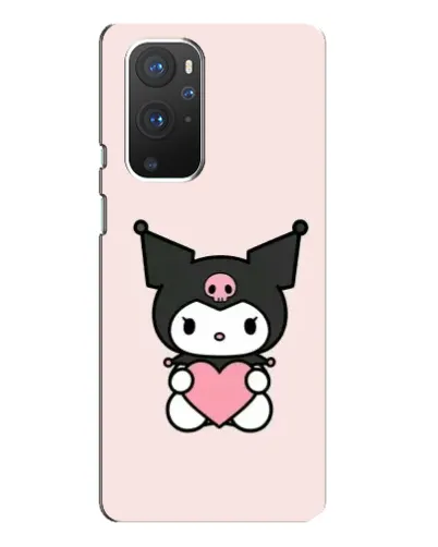 Чехол для OnePlus 9 Pro с картинкой «Kuromi и сердце»
