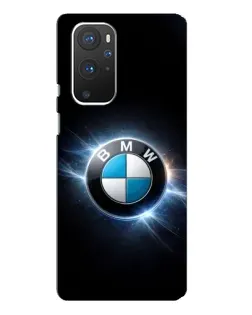 Чехол для OnePlus 9 Pro с картинкой «BMW — неоновое сияние»