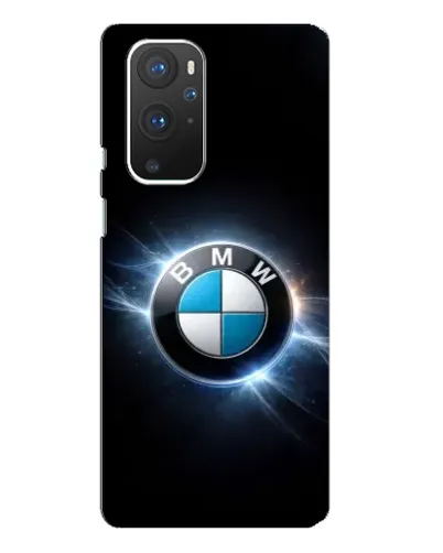 Чехол для OnePlus 9 Pro с картинкой «BMW — неоновое сияние»