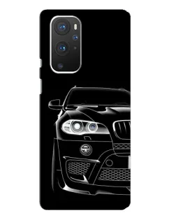 Чехол для OnePlus 9 Pro с картинкой «Темный силуэт BMW»