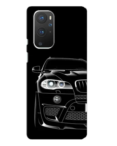 Чехол для OnePlus 9 Pro с картинкой «Темный силуэт BMW»