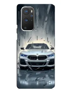 Чехол для OnePlus 9 Pro с картинкой «BMW в свете фар»
