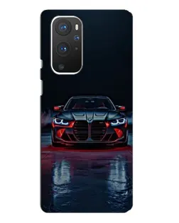 Чехол для OnePlus 9 Pro с картинкой «BMW на мокрой дороге»