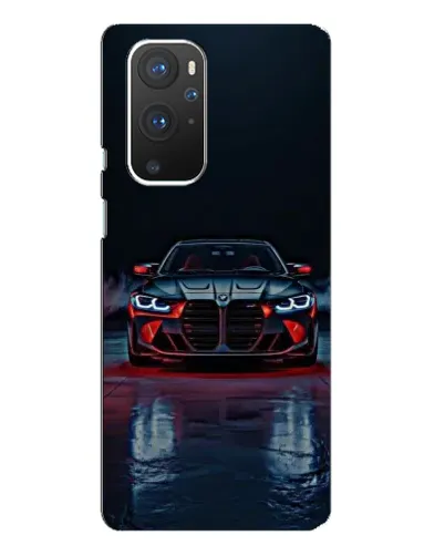 Чехол для OnePlus 9 Pro с картинкой «BMW на мокрой дороге»