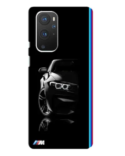 Чехол для OnePlus 9 Pro с картинкой «Силуэт BMW в темноте»