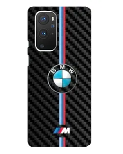 Чехол для OnePlus 9 Pro с картинкой «Эмблема BMW и карбон»