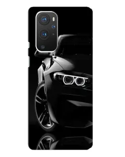 Чохол для OnePlus 9 Pro з картинкою «Чорна BMW — профіль»