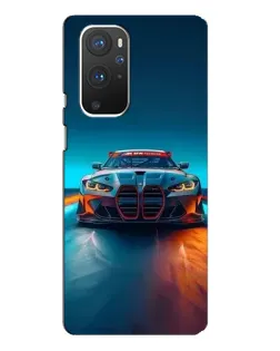 Чохол для OnePlus 9 Pro з картинкою «BMW — вогні неону»