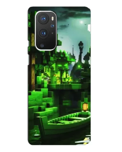 Чехол для OnePlus 9 Pro с картинкой «Minecraft лесной пейзаж»