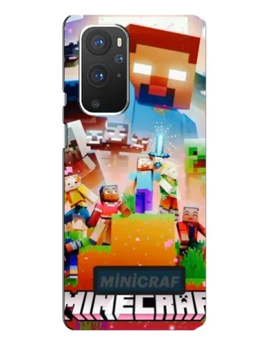 Чехол для OnePlus 9 Pro с картинкой «Minecraft герои игры»