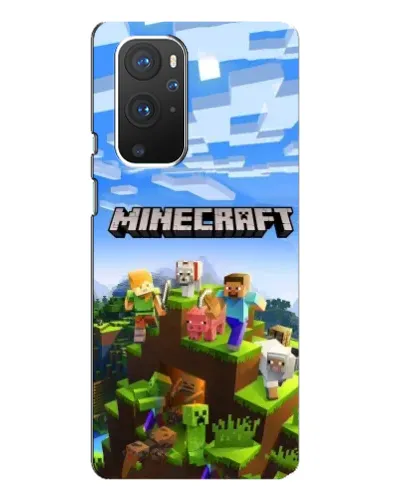 Чехол для OnePlus 9 Pro с картинкой «Minecraft классический мир»