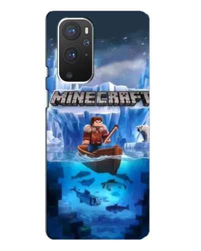 Чехол для OnePlus 9 Pro с картинкой «Minecraft ледяной мир»