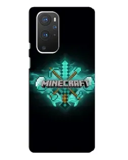 Чехол для OnePlus 9 Pro с картинкой «Minecraft Diamond лого»