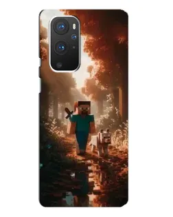 Чехол для OnePlus 9 Pro с картинкой «Стив в лесу»
