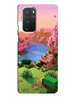 Чехол для OnePlus 9 Pro с картинкой «Розовое дерево Minecraft»