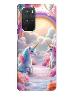 Чохол для OnePlus 9 Pro з картинкою «Веселка і єдинороги» Чохол для OnePlus 9 Pro з картинкою «Веселка і єдинороги»