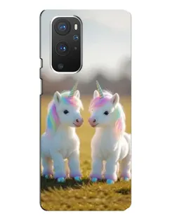 Чохол для OnePlus 9 Pro з картинкою «Пара єдинорогів»