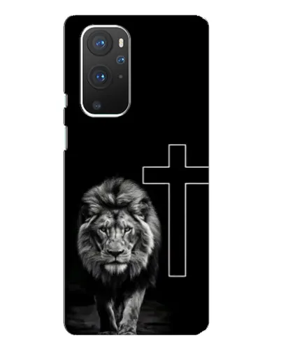 Чехол для OnePlus 9 Pro с картинкой «Лев и Крест»