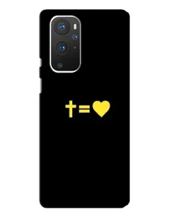 Чехол для OnePlus 9 Pro с картинкой «Сердце и Крест»