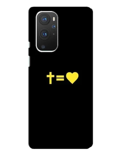 Чехол для OnePlus 9 Pro с картинкой «Сердце и Крест»