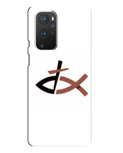 Чехол для OnePlus 9 Pro с картинкой «Рыба и крест»