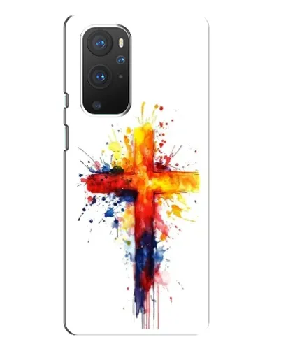 Чехол для OnePlus 9 Pro с картинкой «Акварельный крест»