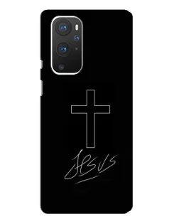 Чохол для OnePlus 9 Pro з картинкою «Графічний хрест Jesus»