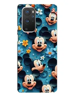 Чехол для OnePlus 9 Pro с картинкой «Паттерн Микки и Минни»