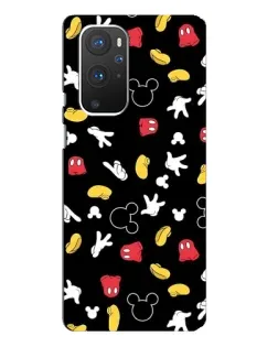 Чехол для OnePlus 9 Pro с картинкой «Графический принт лапок»