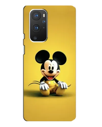 Чехол для OnePlus 9 Pro с картинкой «Микки на желтом»