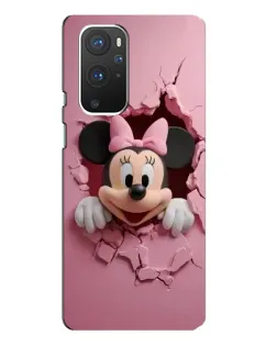Чехол для OnePlus 9 Pro с картинкой «Минни сквозь стену»