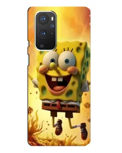 Чохол для OnePlus 9 Pro з картинкою «Губка Боб стрибає»