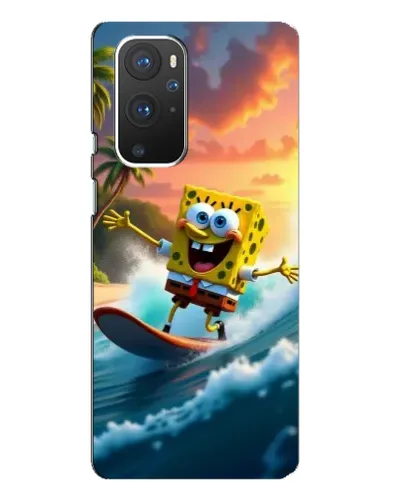 Чохол для OnePlus 9 Pro з картинкою «Губка Боб серфінгіст»