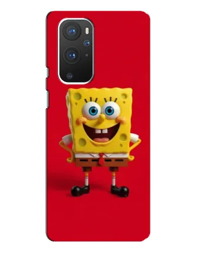 Чохол для OnePlus 9 Pro з картинкою «Спанч Боб на червоному»