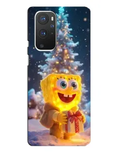 Чохол для OnePlus 9 Pro з картинкою «Різдвяний Спанч Боб»