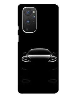 Чехол для OnePlus 9 Pro с картинкой «Силуэт Tesla Night»
