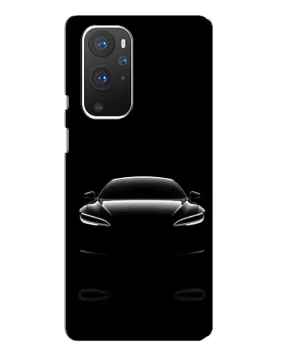 Чехол для OnePlus 9 Pro с картинкой «Силуэт Tesla Night»