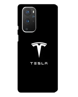 Чехол для OnePlus 9 Pro с картинкой «Tesla White Logo»
