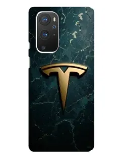Чехол для OnePlus 9 Pro с картинкой «Мраморная Tesla Gold»