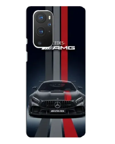 Чехол для OnePlus 9 Pro с картинкой «Mercedes — белый карбон»