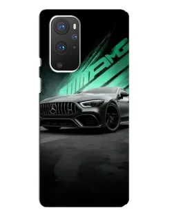 Чехол для OnePlus 9 Pro с картинкой «Темный Mercedes AMG»