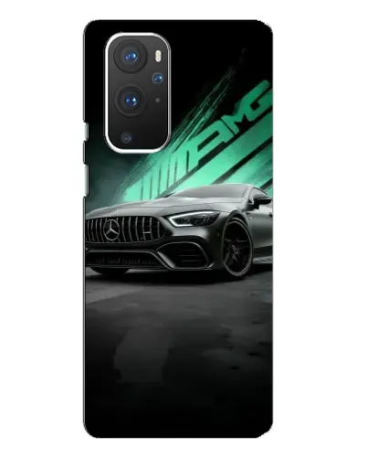 Чехол для OnePlus 9 Pro с картинкой «Темный Mercedes AMG»