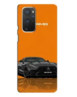 Чехол для OnePlus 9 Pro с картинкой «Оранжевый Mercedes AMG»