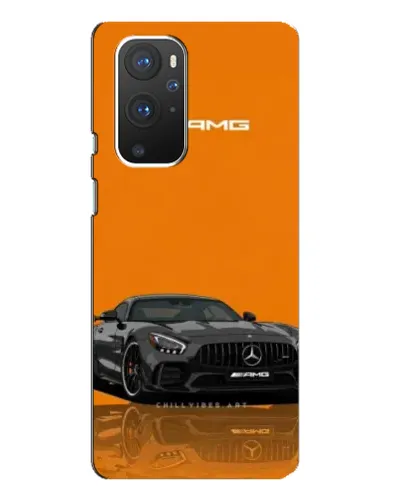 Чехол для OnePlus 9 Pro с картинкой «Оранжевый Mercedes AMG»