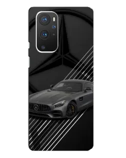 Чехол для OnePlus 9 Pro с картинкой «Mercedes AMG — графика»