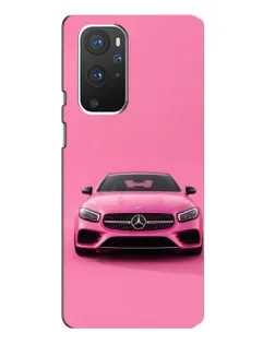 Чехол для OnePlus 9 Pro с картинкой «Розовый Mercedes AMG»