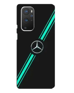 Чехол для OnePlus 9 Pro с картинкой «Спортивные линии Mercedes»