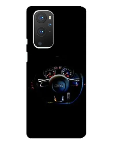 Чехол для OnePlus 9 Pro с картинкой «Салон Audi — руль»